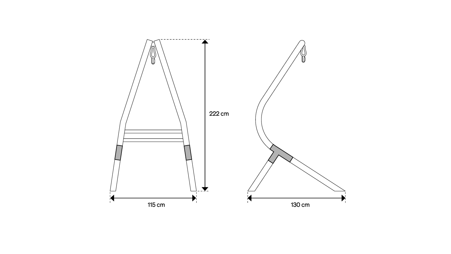 Calma (by LA SIESTA) - free-standing rack